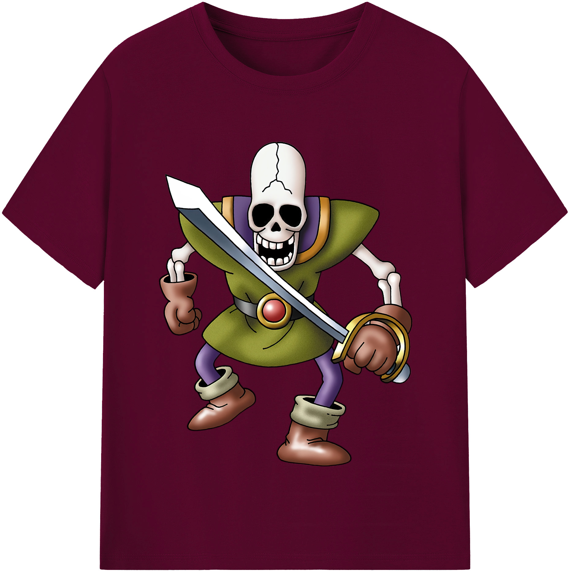 （画像用） ドラゴンクエスト Doragon Kuesuto Dragon Quest レディースカジュアルプリントTシャツ（綿100％）